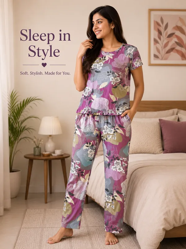 Floral_Printed_Night_Suit_Set_|_Soft_Hosiery_Cotton_Sleepwear_|_Half_Sleeve_Top_&_Pajama_Set