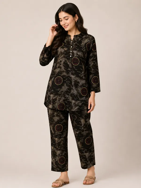 Black_Rayon_Co-Ord_Set_For_Women