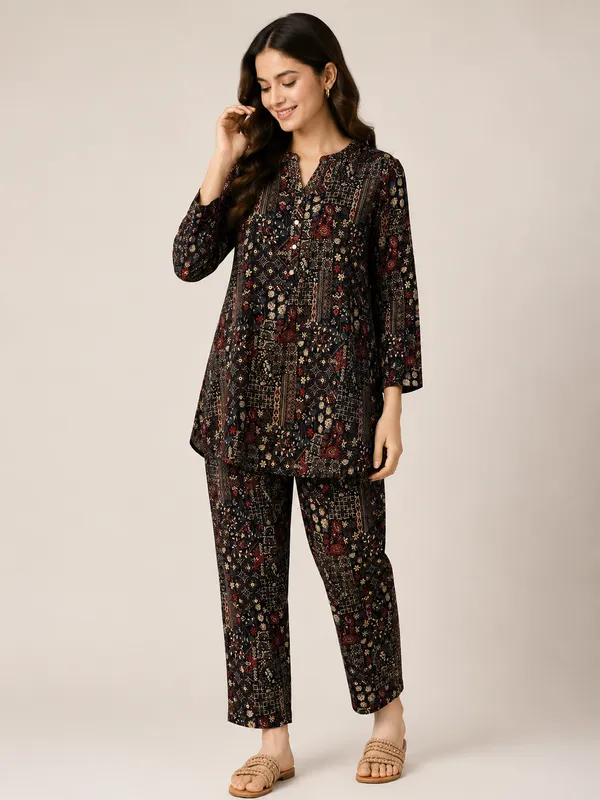 Black_Rayon_Co-Ord_Set_For_Women
