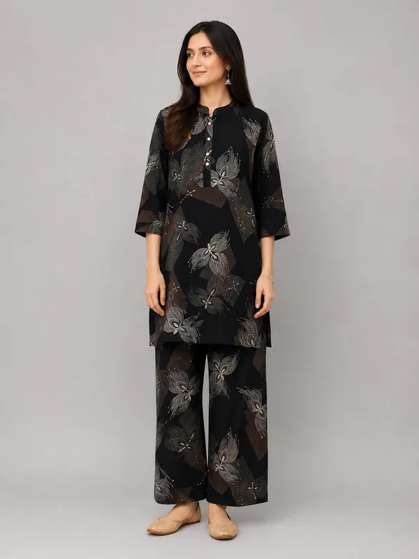 Black_Rayon_Co-Ord_Set_For_Women