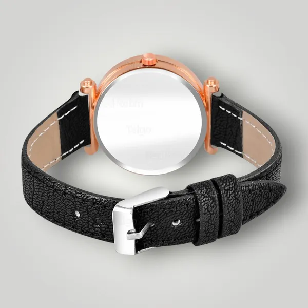 Sky_Mart_Alphabet_A_New_Arrival_Stylish_Analog_Wrist_Watch_For_Women_And_Girls_Classic_Round_Black_Dial_With_Trendy_Black_Leather_Strap
