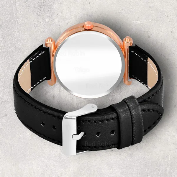 Sky_Mart_Alphabet_A_New_Arrival_Stylish_Analog_Wrist_Watch_For_Women_And_Girls_Classic_Round_Black_Dial_With_Trendy_Black_Leather_Strap