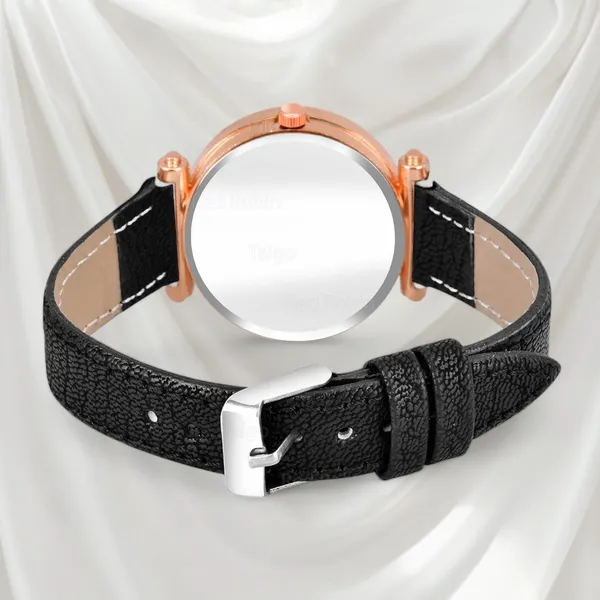 Sky_Mart_Alphabet_H_Trendy_New_Arrival_Analog_Wrist_Watch_Classic_Black_Dial_And_Stylish_Black_Leather_Strap_For_Women_And_Girls