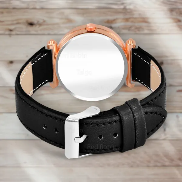 Sky_Mart_Alphabet_H_Trendy_New_Arrival_Analog_Wrist_Watch_Classic_Black_Dial_And_Stylish_Black_Leather_Strap_For_Women_And_Girls