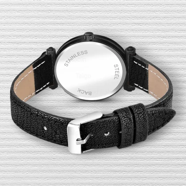 Sky_Mart_Alphabet_N_Trendy_Analog_Wrist_Watch_For_Women_And_Girls_New_Arrival_With_Classic_Black_Dial_And_Black_Leather_Strap
