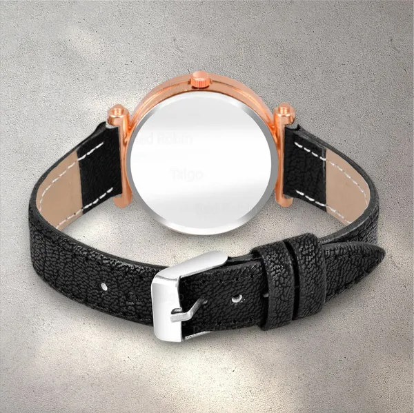 Sky_Mart_Alphabet_N_Trendy_Analog_Wrist_Watch_For_Women_And_Girls_New_Arrival_With_Classic_Black_Dial_And_Black_Leather_Strap