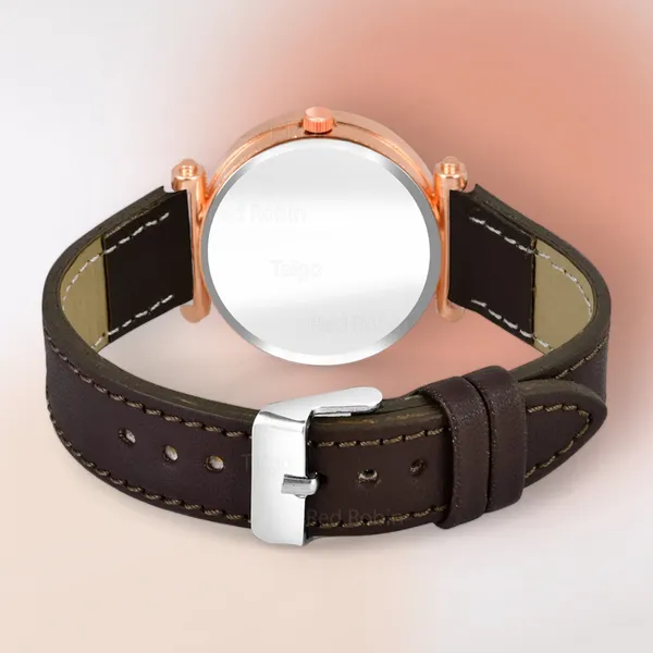 Sky_Mart_Alphabet_N_Trendy_Analog_Wrist_Watch_For_Women_And_Girls_New_Arrival_With_Classic_Black_Dial_And_Brown_Leather_Strap
