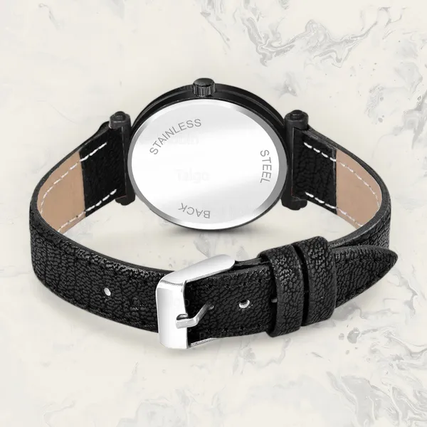Sky_Mart_Alphabet_S_Classic_Analog_Wrist_Watch_For_Women_And_Girls_New_Arrival_With_Stylish_Black_Dial_And_Black_Leather_Strap