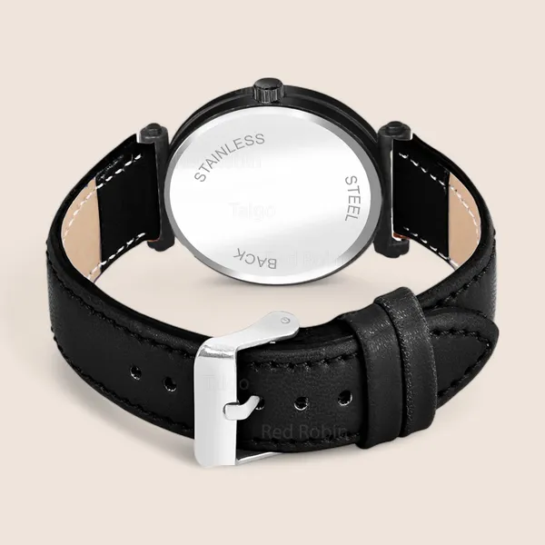 Sky_Mart_Alphabet_S_Classic_Analog_Wrist_Watch_For_Women_And_Girls_New_Arrival_With_Stylish_Black_Dial_And_Black_Leather_Strap
