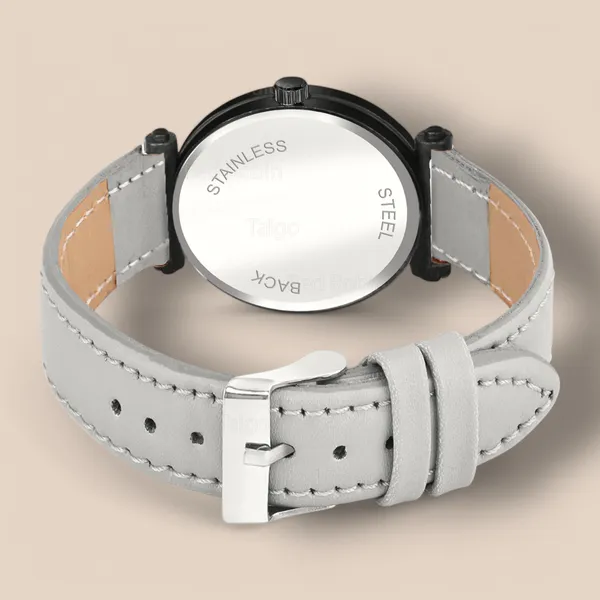 Sky_Mart_Alphabet_S_Classic_Analog_Wrist_Watch_For_Women_And_Girls_New_Arrival_With_Stylish_Black_Dial_And_Grey_Leather_Strap
