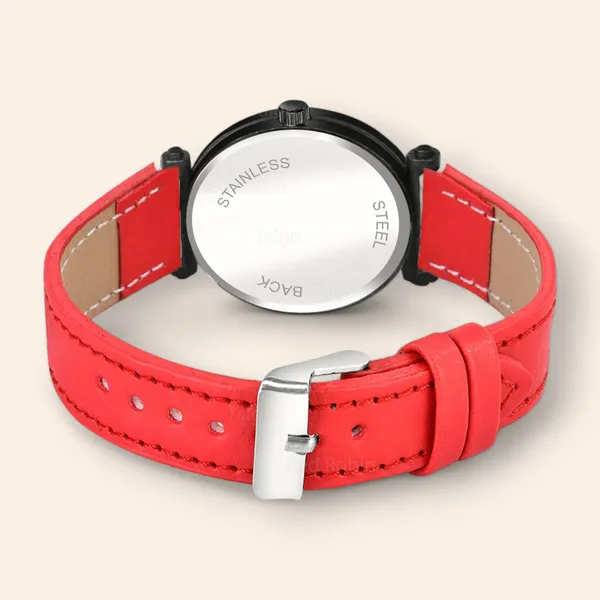 Sky_Mart_Alphabet_S_Classic_Analog_Wrist_Watch_For_Women_And_Girls_New_Arrival_With_Stylish_Black_Dial_And_Red_Leather_Strap