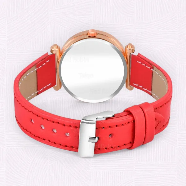 Sky_Mart_Alphabet_S_Classic_Analog_Wrist_Watch_For_Women_And_Girls_New_Arrival_With_Stylish_Black_Dial_And_Red_Leather_Strap