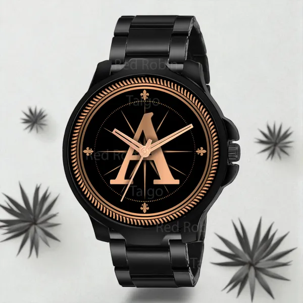 Sky_Mart_Analog_Round_Black_Dialbet_A_Design_Stylish_Brown_Leather_Strap_Classic_Design_Fancy_Wrist_Watch_For_Men_And_Boys