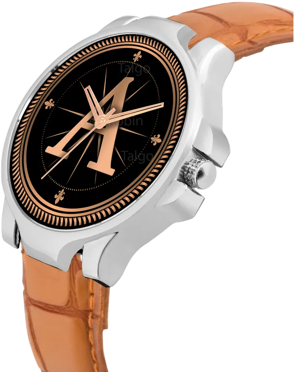 Sky_Mart_Analog_Round_Black_Dialbet_A_Design_Stylish_Beige_Leather_Strap_Classic_Design_Fancy_Wrist_Watch_For_Men_And_Boys
