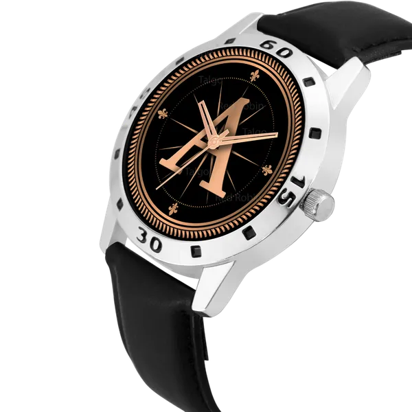 Sky_Mart_Analog_Round_Black_Dialbet_A_Design_Stylish_Black_Leather_Strap_Classic_Design_Fancy_Wrist_Watch_For_Men_And_Boys