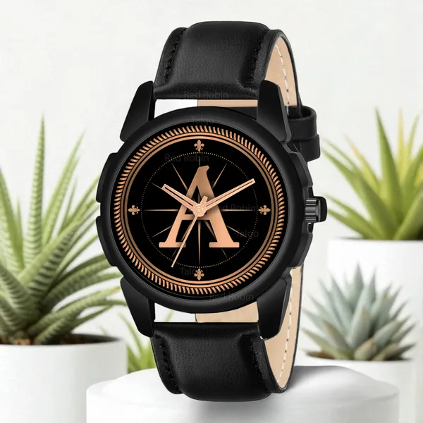 Sky_Mart_Analog_Round_Black_Dialbet_A_Design_Stylish_Black_Leather_Strap_Classic_Design_Fancy_Wrist_Watch_For_Men_And_Boys