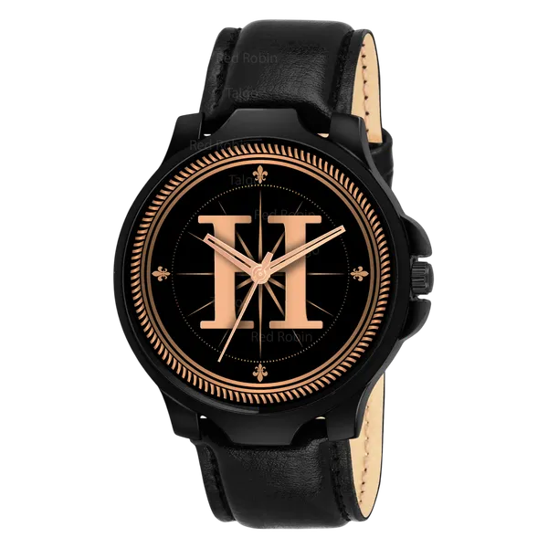 Sky_Mart_Analog_Round_Black_Dialbet_H_Design_Stylish_Black_Leather_Strap_Classic_Design_Fancy_Wrist_Watch_For_Men_And_Boys