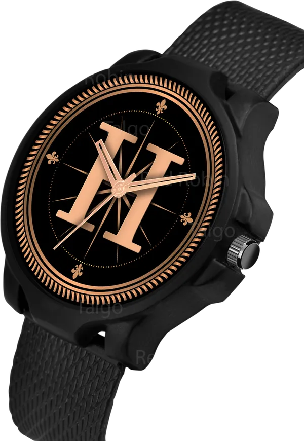 Sky_Mart_Analog_Round_Black_Dialbet_H_Design_Stylish_Black_Silicone_Strap_Classic_Design_Fancy_Wrist_Watch_For_Men_And_Boys