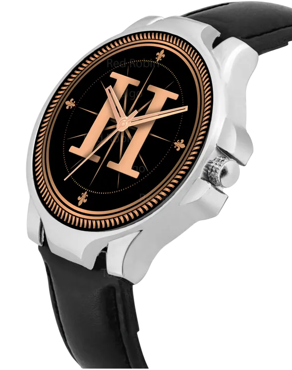 Sky_Mart_Analog_Round_Black_Dialbet_H_Design_Stylish_Black_Leather_Strap_Classic_Design_Fancy_Wrist_Watch_For_Men_And_Boys
