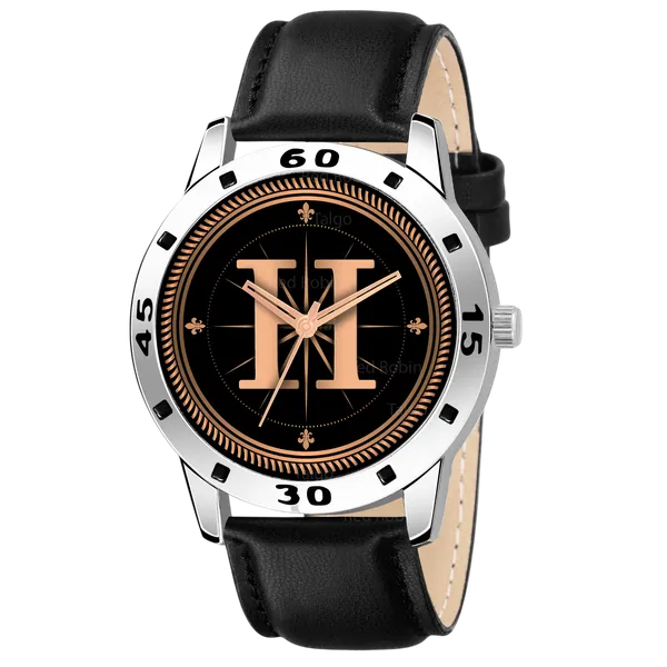 Sky_Mart_Analog_Round_Black_Dialbet_H_Design_Stylish_Black_Leather_Strap_Classic_Design_Fancy_Wrist_Watch_For_Men_And_Boys