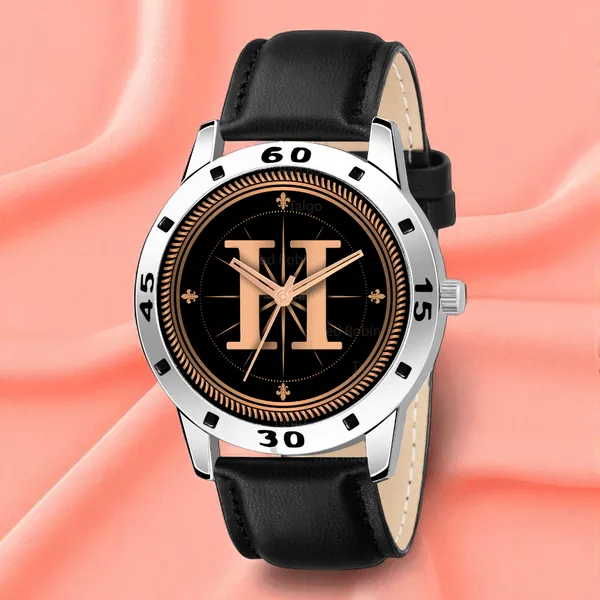 Sky_Mart_Analog_Round_Black_Dialbet_H_Design_Stylish_Black_Leather_Strap_Classic_Design_Fancy_Wrist_Watch_For_Men_And_Boys