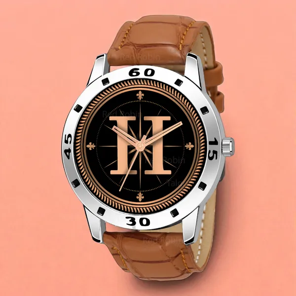 Sky_Mart_Analog_Round_Black_Dialbet_H_Design_Stylish_Beige_Leather_Strap_Classic_Design_Fancy_Wrist_Watch_For_Men_And_Boys
