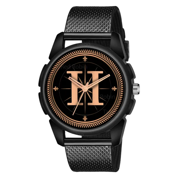 Sky_Mart_Analog_Round_Black_Dialbet_H_Design_Stylish_Black_Silicone_Strap_Classic_Design_Fancy_Wrist_Watch_For_Men_And_Boys