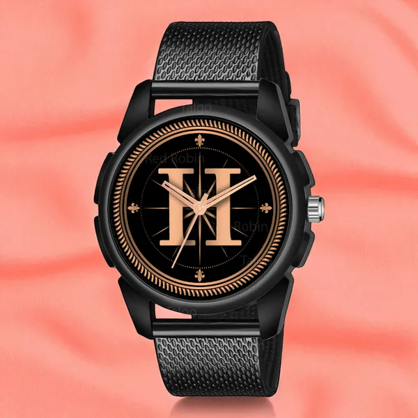 Sky_Mart_Analog_Round_Black_Dialbet_H_Design_Stylish_Black_Silicone_Strap_Classic_Design_Fancy_Wrist_Watch_For_Men_And_Boys
