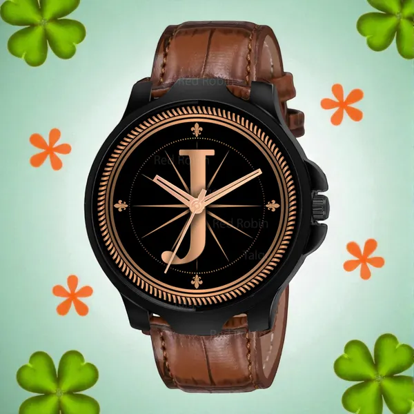 Sky_Mart_Analog_Round_Black_Dialbet_J_Design_Stylish_Brown_Leather_Strap_Classic_Design_Fancy_Wrist_Watch_For_Men_And_Boys