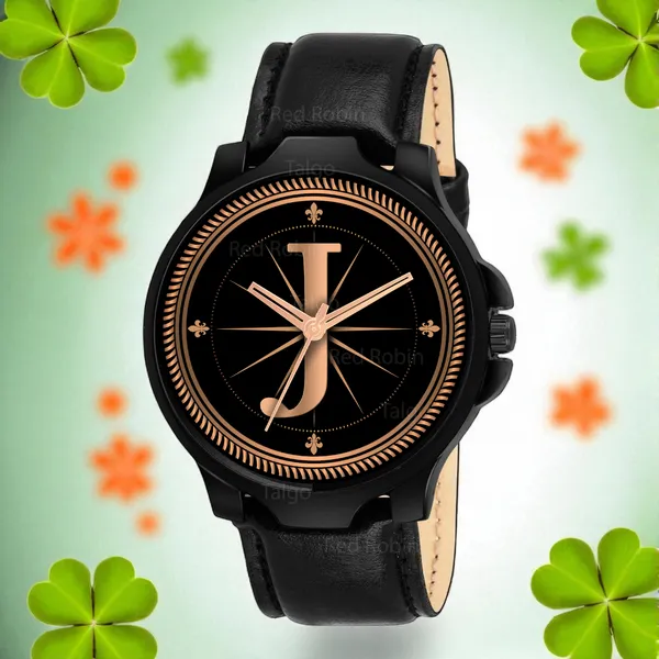 Sky_Mart_Analog_Round_Black_Dialbet_J_Design_Stylish_Black_Leather_Strap_Classic_Design_Fancy_Wrist_Watch_For_Men_And_Boys