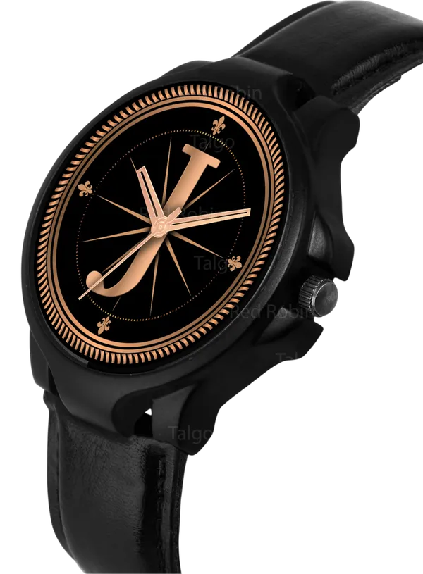 Sky_Mart_Analog_Round_Black_Dialbet_J_Design_Stylish_Black_Leather_Strap_Classic_Design_Fancy_Wrist_Watch_For_Men_And_Boys