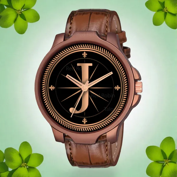 Sky_Mart_Analog_Round_Black_Dialbet_J_Design_Stylish_Brown_Leather_Strap_Classic_Design_Fancy_Wrist_Watch_For_Men_And_Boys
