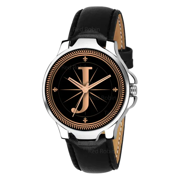 Sky_Mart_Analog_Round_Black_Dialbet_J_Design_Stylish_Black_Leather_Strap_Classic_Design_Fancy_Wrist_Watch_For_Men_And_Boys