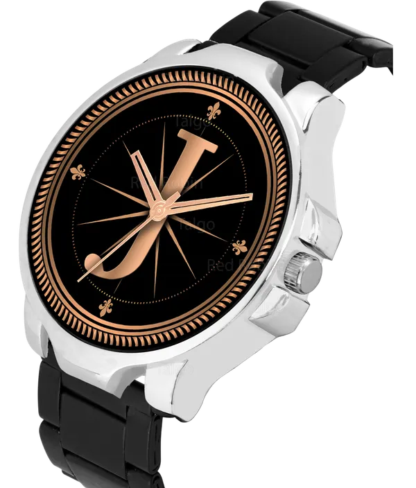 Sky_Mart_Analog_Round_Black_Dialbet_J_Design_Stylish_Black_Silicone_Strap_Classic_Design_Fancy_Wrist_Watch_For_Men_And_Boys
