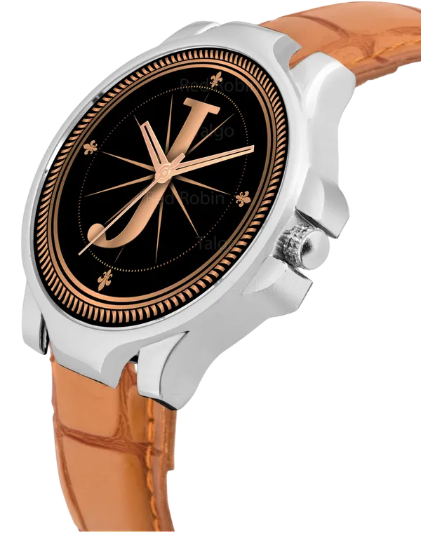 Sky_Mart_Analog_Round_Black_Dialbet_J_Design_Stylish_Beige_Leather_Strap_Classic_Design_Fancy_Wrist_Watch_For_Men_And_Boys