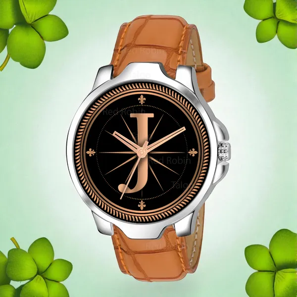Sky_Mart_Analog_Round_Black_Dialbet_J_Design_Stylish_Beige_Leather_Strap_Classic_Design_Fancy_Wrist_Watch_For_Men_And_Boys