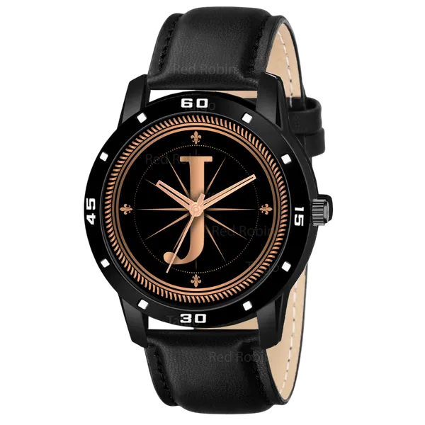 Sky_Mart_Analog_Round_Black_Dialbet_J_Design_Stylish_Black_Leather_Strap_Classic_Design_Fancy_Wrist_Watch_For_Men_And_Boys