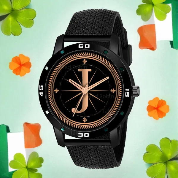 Sky_Mart_Analog_Round_Black_Dialbet_J_Design_Stylish_Black_Silicone_Strap_Classic_Design_Fancy_Wrist_Watch_For_Men_And_Boys