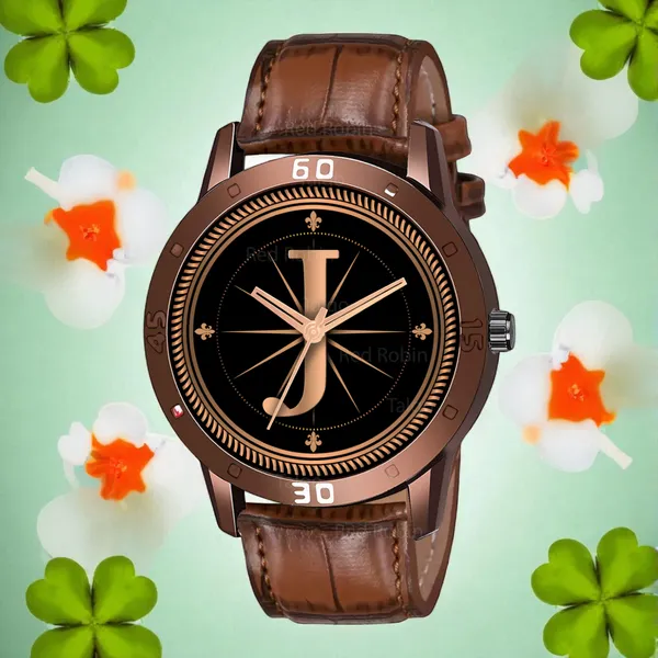 Sky_Mart_Analog_Round_Black_Dialbet_J_Design_Stylish_Brown_Leather_Strap_Classic_Design_Fancy_Wrist_Watch_For_Men_And_Boys