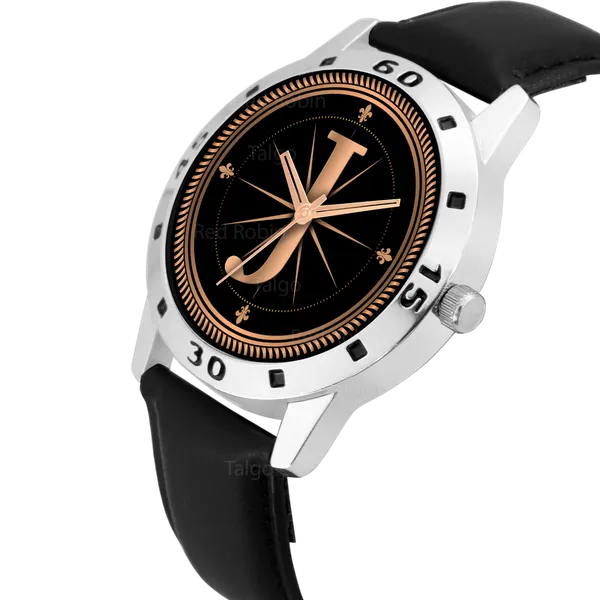 Sky_Mart_Analog_Round_Black_Dialbet_J_Design_Stylish_Black_Leather_Strap_Classic_Design_Fancy_Wrist_Watch_For_Men_And_Boys