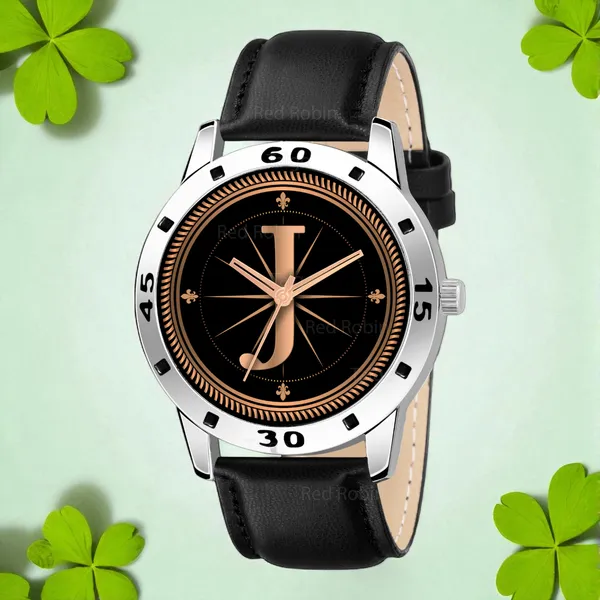 Sky_Mart_Analog_Round_Black_Dialbet_J_Design_Stylish_Black_Leather_Strap_Classic_Design_Fancy_Wrist_Watch_For_Men_And_Boys
