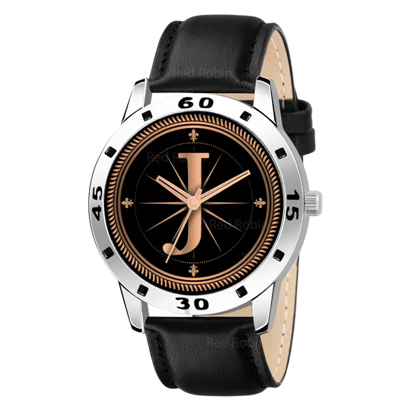 Sky_Mart_Analog_Round_Black_Dialbet_J_Design_Stylish_Black_Leather_Strap_Classic_Design_Fancy_Wrist_Watch_For_Men_And_Boys