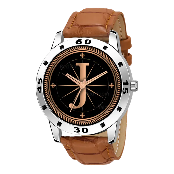 Sky_Mart_Analog_Round_Black_Dialbet_J_Design_Stylish_Beige_Leather_Strap_Classic_Design_Fancy_Wrist_Watch_For_Men_And_Boys
