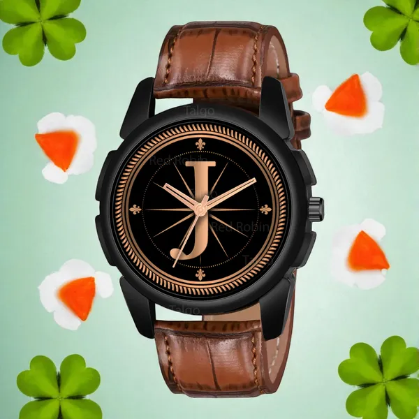 Sky_Mart_Analog_Round_Black_Dialbet_J_Design_Stylish_Brown_Leather_Strap_Classic_Design_Fancy_Wrist_Watch_For_Men_And_Boys