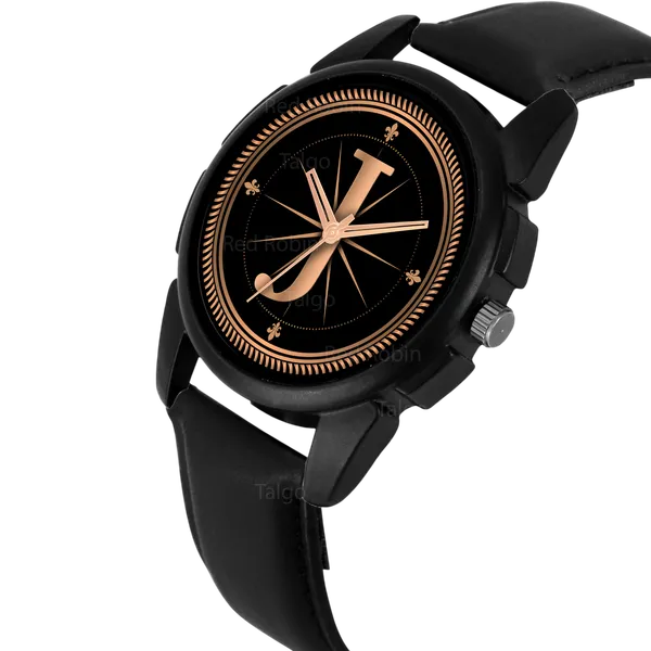 Sky_Mart_Analog_Round_Black_Dialbet_J_Design_Stylish_Black_Leather_Strap_Classic_Design_Fancy_Wrist_Watch_For_Men_And_Boys