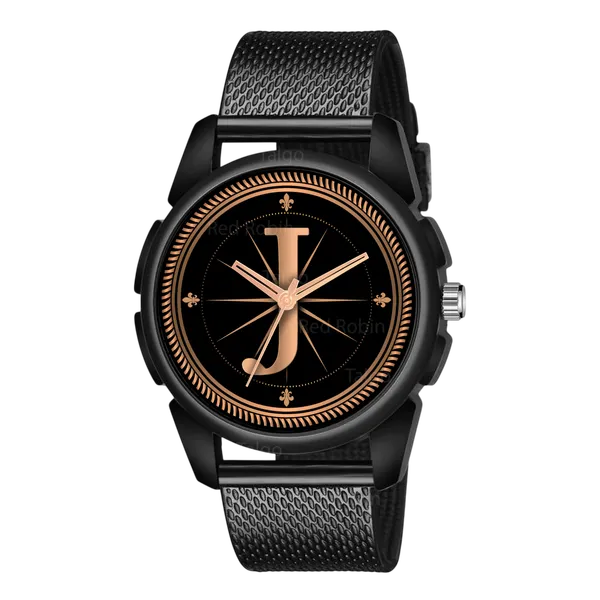 Sky_Mart_Analog_Round_Black_Dialbet_J_Design_Stylish_Black_Silicone_Strap_Classic_Design_Fancy_Wrist_Watch_For_Men_And_Boys