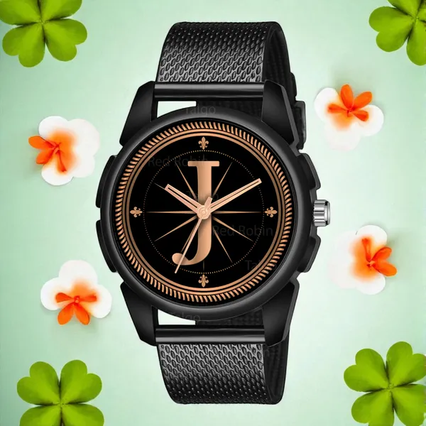 Sky_Mart_Analog_Round_Black_Dialbet_J_Design_Stylish_Black_Silicone_Strap_Classic_Design_Fancy_Wrist_Watch_For_Men_And_Boys
