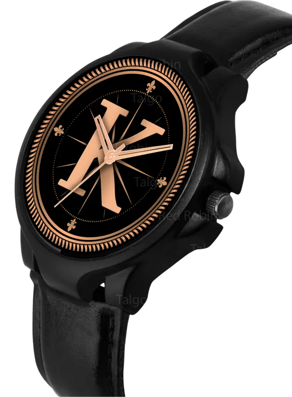 Sky_Mart_Analog_Round_Black_Dialbet_K_Design_Stylish_Black_Leather_Strap_Classic_Design_Fancy_Wrist_Watch_For_Men_And_Boys