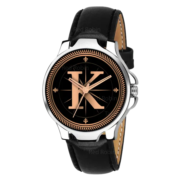 Sky_Mart_Analog_Round_Black_Dialbet_K_Design_Stylish_Black_Leather_Strap_Classic_Design_Fancy_Wrist_Watch_For_Men_And_Boys