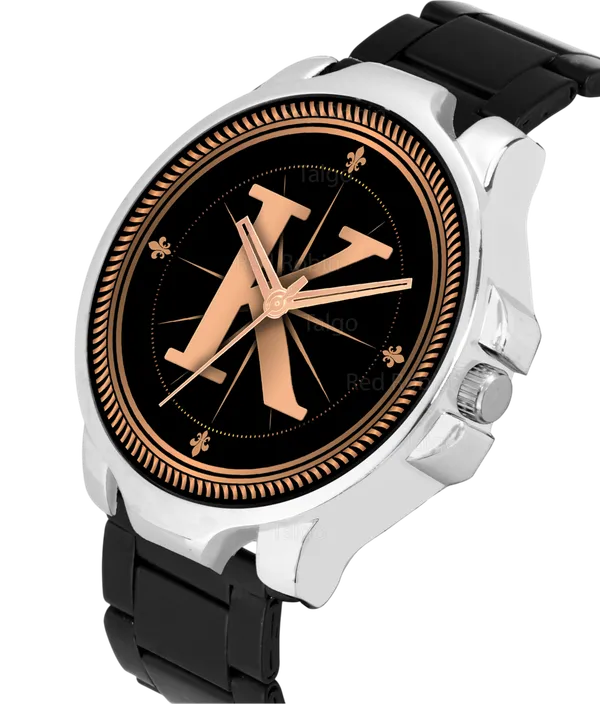 Sky_Mart_Analog_Round_Black_Dialbet_K_Design_Stylish_Black_Silicone_Strap_Classic_Design_Fancy_Wrist_Watch_For_Men_And_Boys